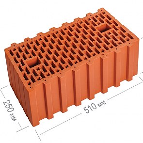 Керамический блок 51 с пазогребневым соединением | 510x250x219 | МАГМА